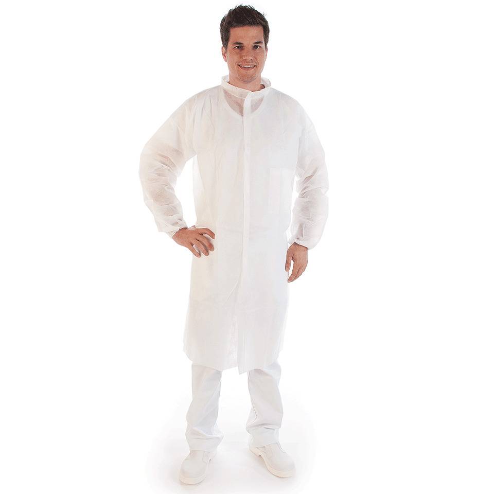Besucherkittel, weiß, Polypropylen-Vlies, Größe XXXL, 100/VE