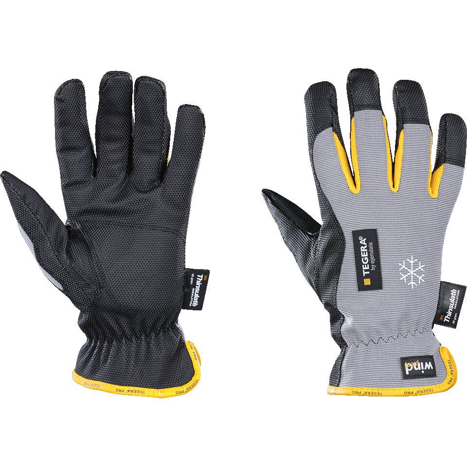 ejendals Kälte-Schutzhandschuh Tegera® 9127, Kategorie II, grau/schwarz, 250mm, Größe 7