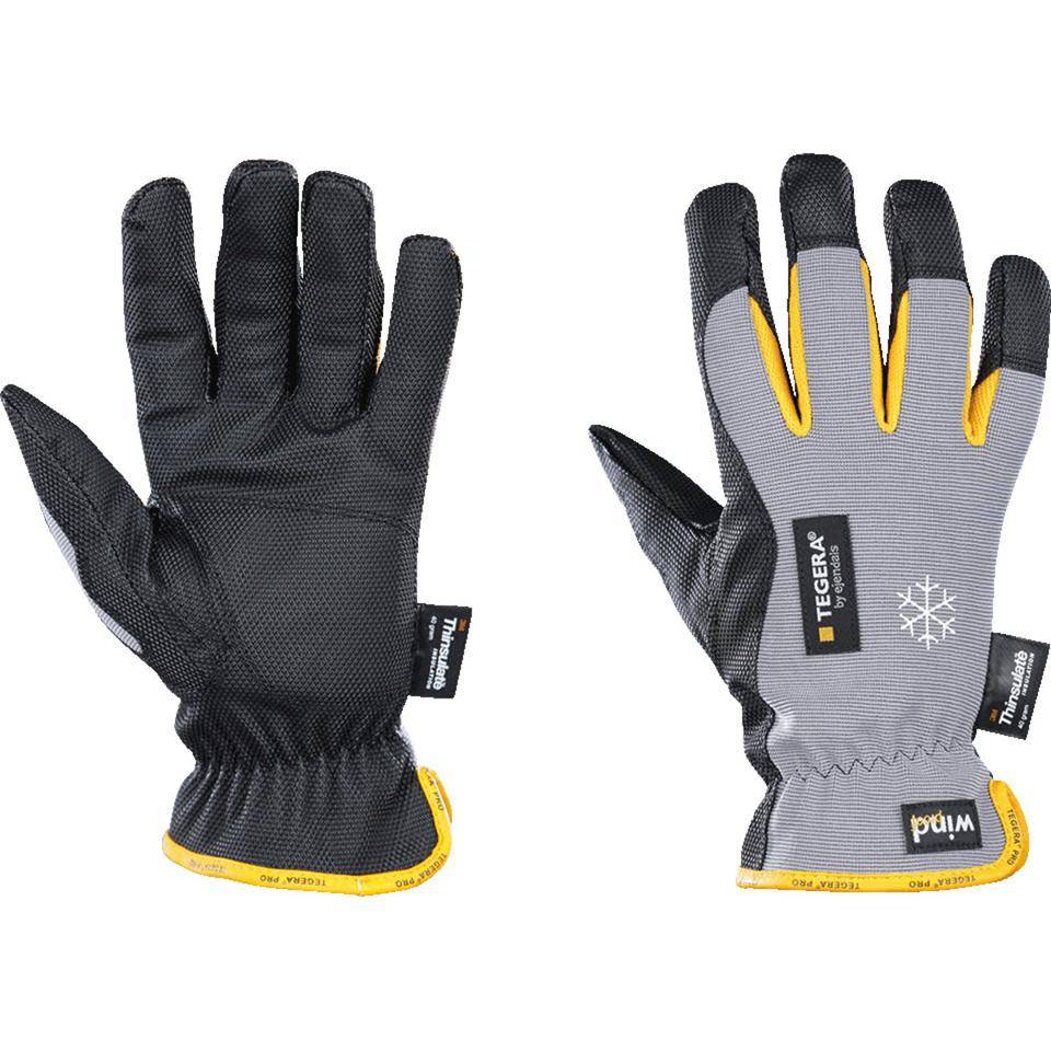 ejendals Kälte-Schutzhandschuh Tegera® 9127, Kategorie II, grau/schwarz, 250mm, Größe 12
