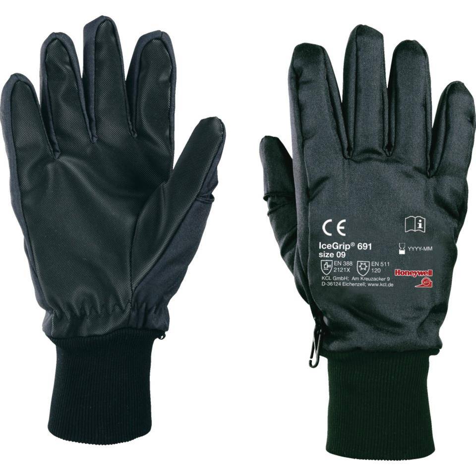 KCL Kälteschutzhandschuh Ice-Grip 691, Kategorie II, schwarz, PVC/Thinsulate, 330mm, Größe 11