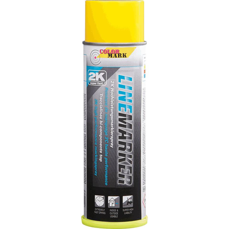 COLORMARK Bodenmarkierungsfarbe LINEMARKER, 2-Komponentenfarbe, verkehrsgelb, 500ml/Dose
