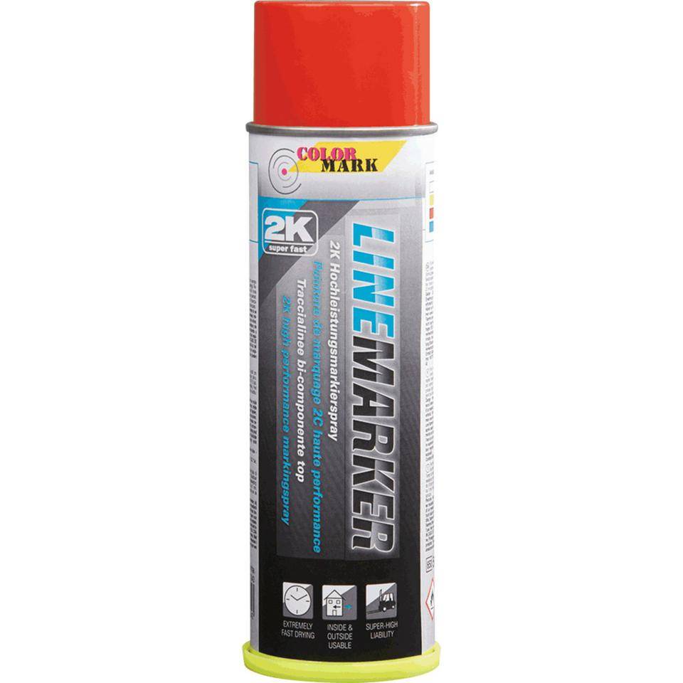 COLORMARK Bodenmarkierungsfarbe LINEMARKER, 2-Komponentenfarbe, rot, 500ml/Dose
