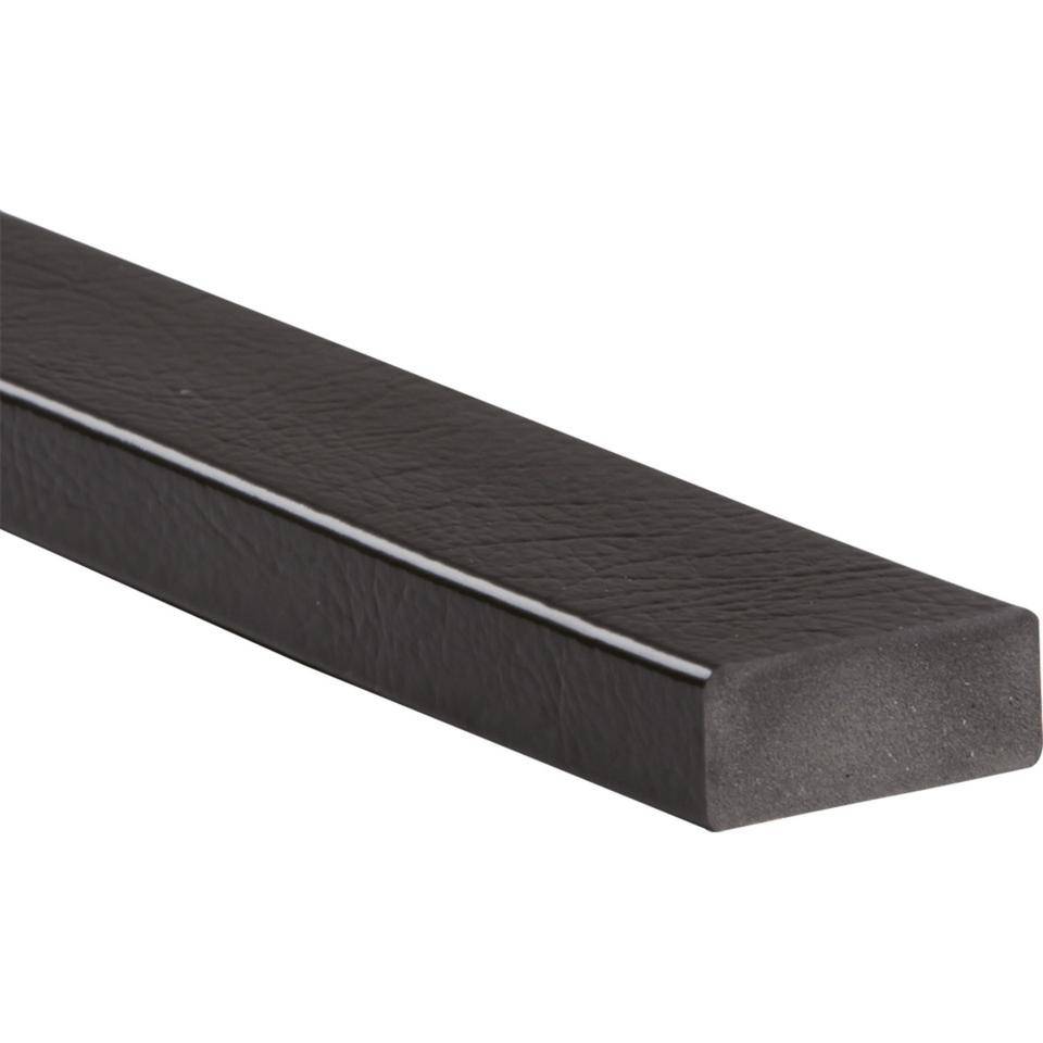 Knuffi Flächenschutzprofil Typ D, selbstklebend/zum Anschrauben,schwarz, PU-Schaum, 1m