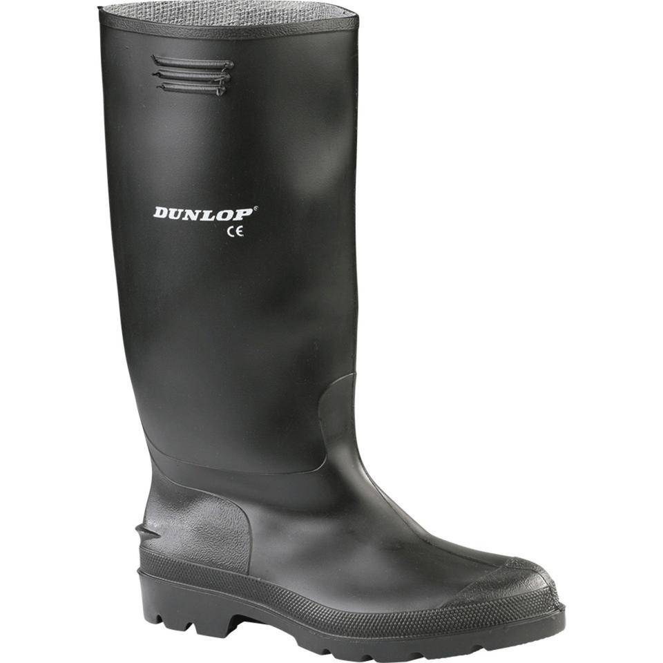 DUNLOP Gummistiefel Pricemastor, 380PP, schwarz, PVC, Schafthöhe38cm, Größe 45