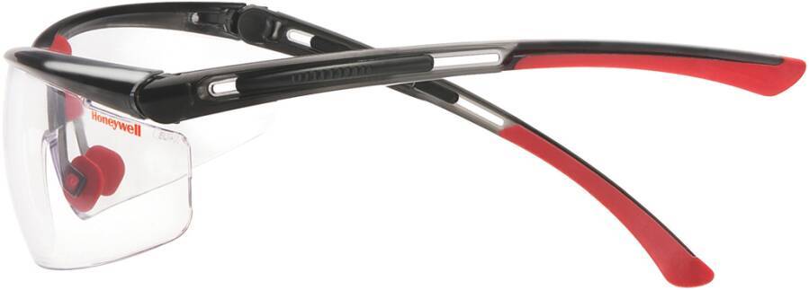 Schutzbrille Adaptec™ 1030749HS Rahmen schwarz / rot Scheibe klar Scheibenkennzeichnung - Beschichtung - Verwendung Inn