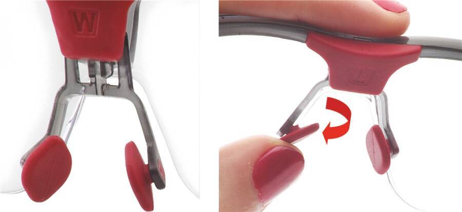 Schutzbrille Adaptec™ 1030749HS Rahmen schwarz / rot Scheibe klar Scheibenkennzeichnung - Beschichtung - Verwendung Inn