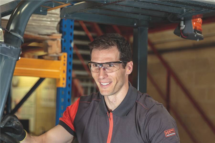 Schutzbrille Adaptec™ 1030749HS Rahmen schwarz / rot Scheibe klar Scheibenkennzeichnung - Beschichtung - Verwendung Inn