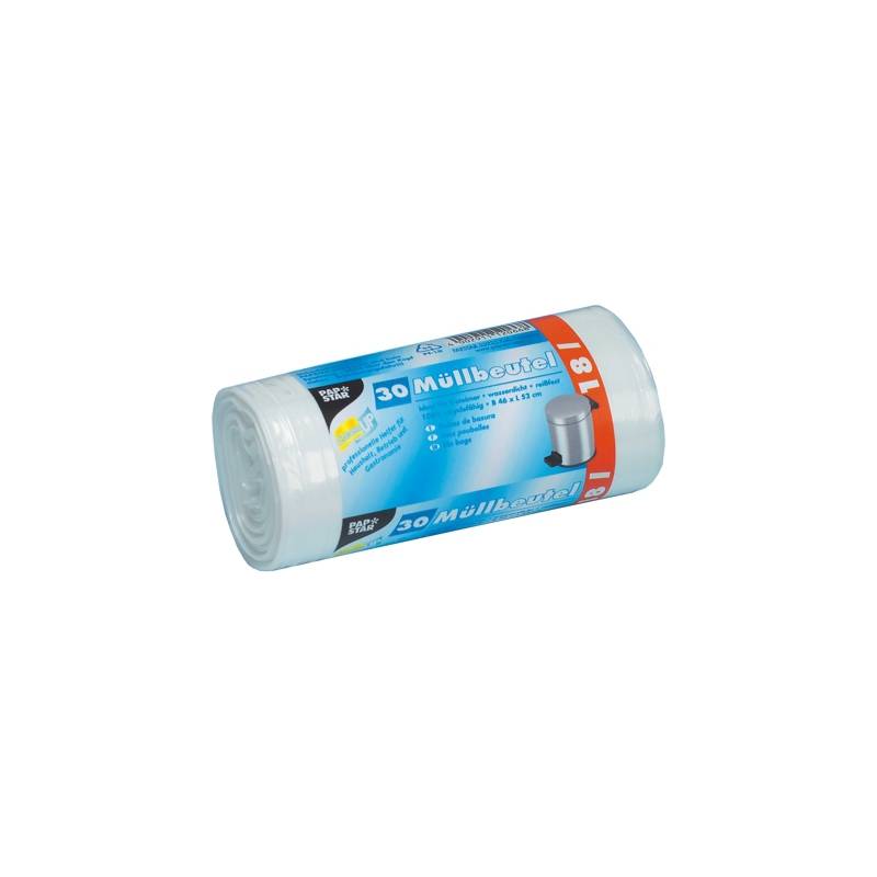 STARPAK Mülleimerbeutel LDPE, 18 Liter, weiß