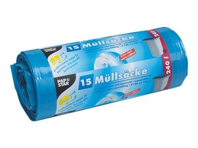 PAPSTAR - Müllbeutel - 240 L - Polyethylen niedriger Dichte (LDPE)