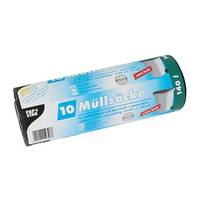 Papstar 12396, 140 l, Schwarz, Lineares Polyethylen mit niedriger Dichte (LLDPE), 110 cm, 800 mm, 10 Stück(e)