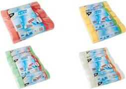 PAPSTAR Mülleimerbeutel HDPE, mit Zugband, 60 Liter, gelb Maße: 710 x 640 mm, Stärke 18 my, aus HDPE-Folie,