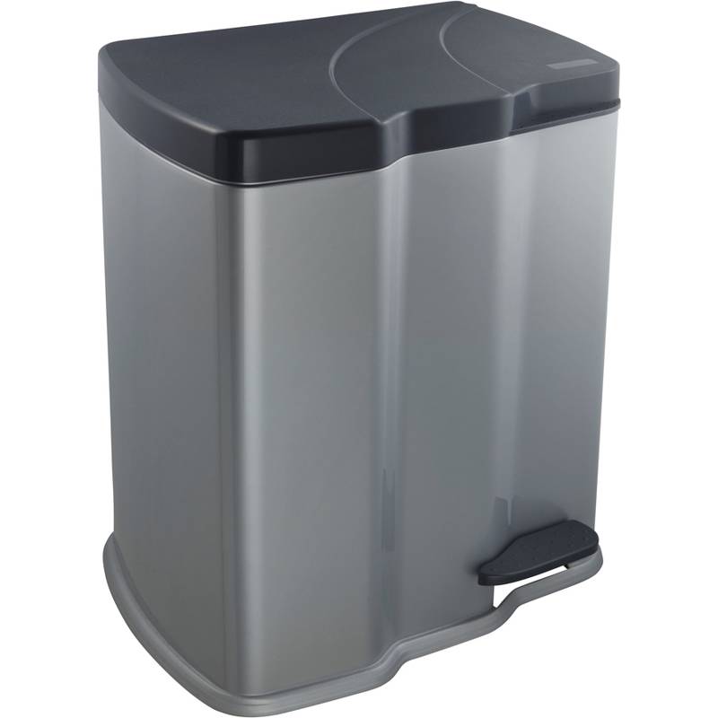 keeeper Abfalltreteimer "gunnar", silber/anthrazit