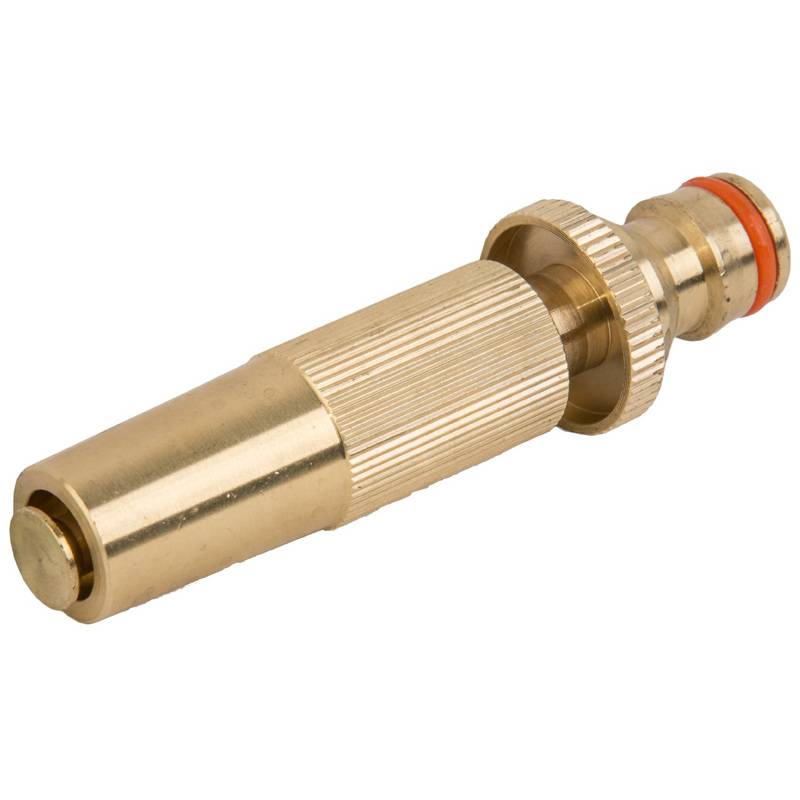 Bradas Spritzdüse, stufenlos einstellbar, aus Messing