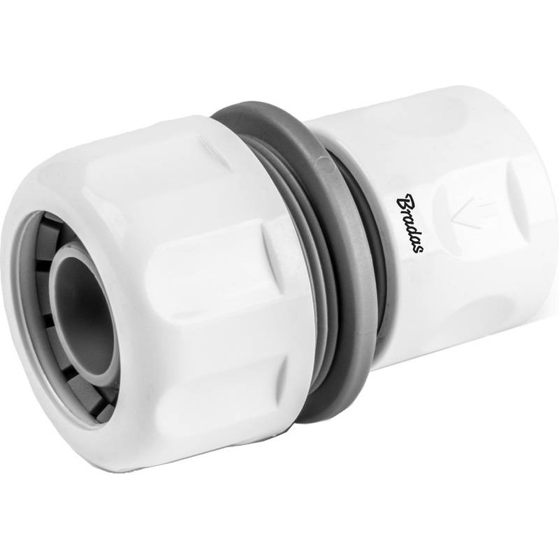 Bradas Schlauchkupplung WHITE LINE, 3/4", weiß