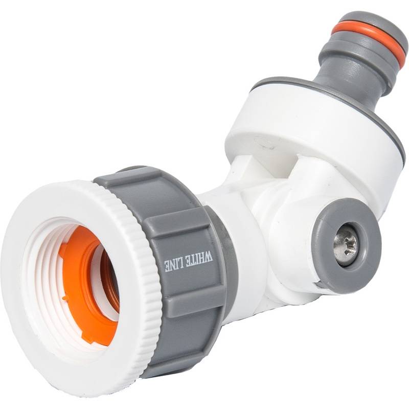 Bradas Gelenk-Hahnstück WHITE LINE, 1 - 3/4" Innengewinde