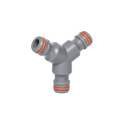 Bradas Schlauchverbinder WHITE LINE Y-Stück, 1/2", grau