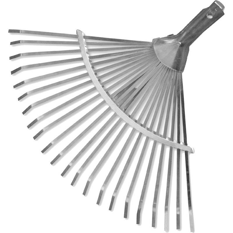 Bradas Verstell-Fächerrechen-Aufsatz, aus Aluminium