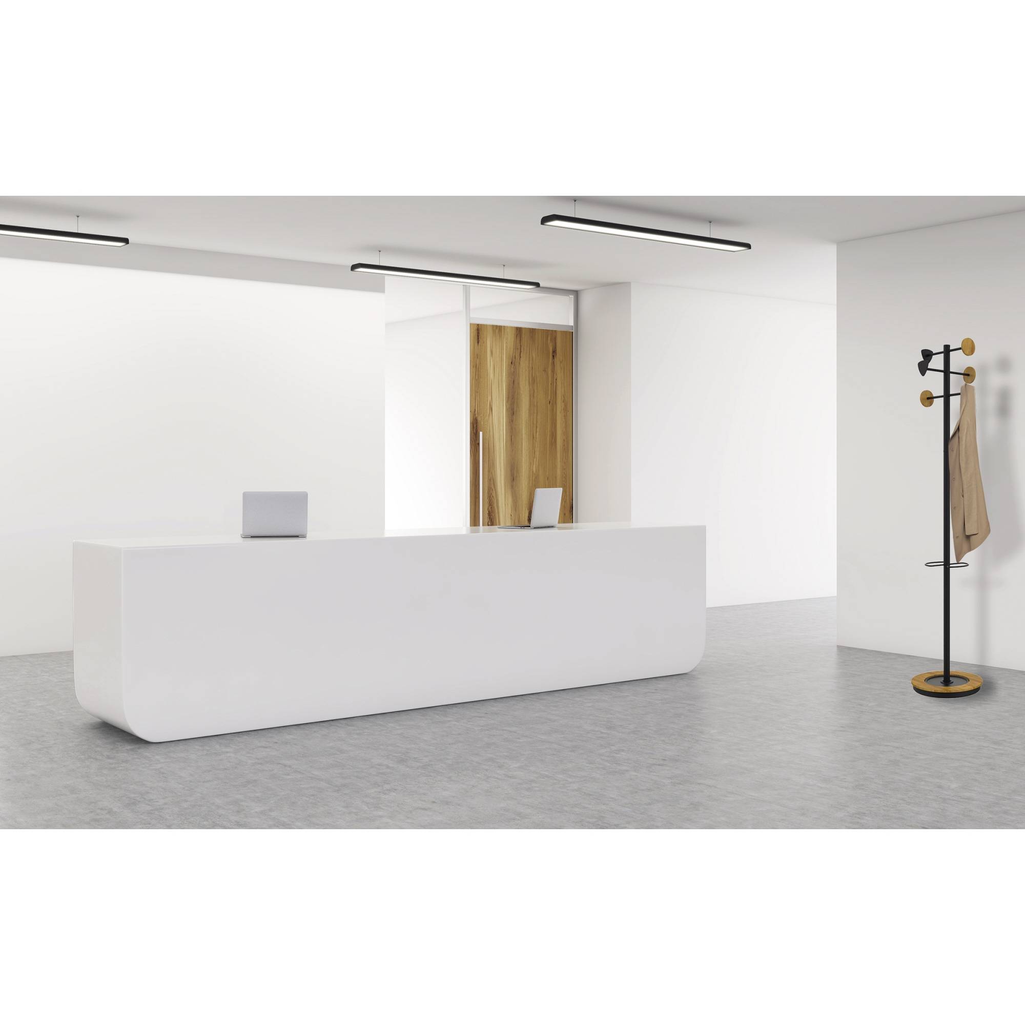 UNILUX Garderobenständer BORA BAMBOO 400140808 178cm 6Haken sw