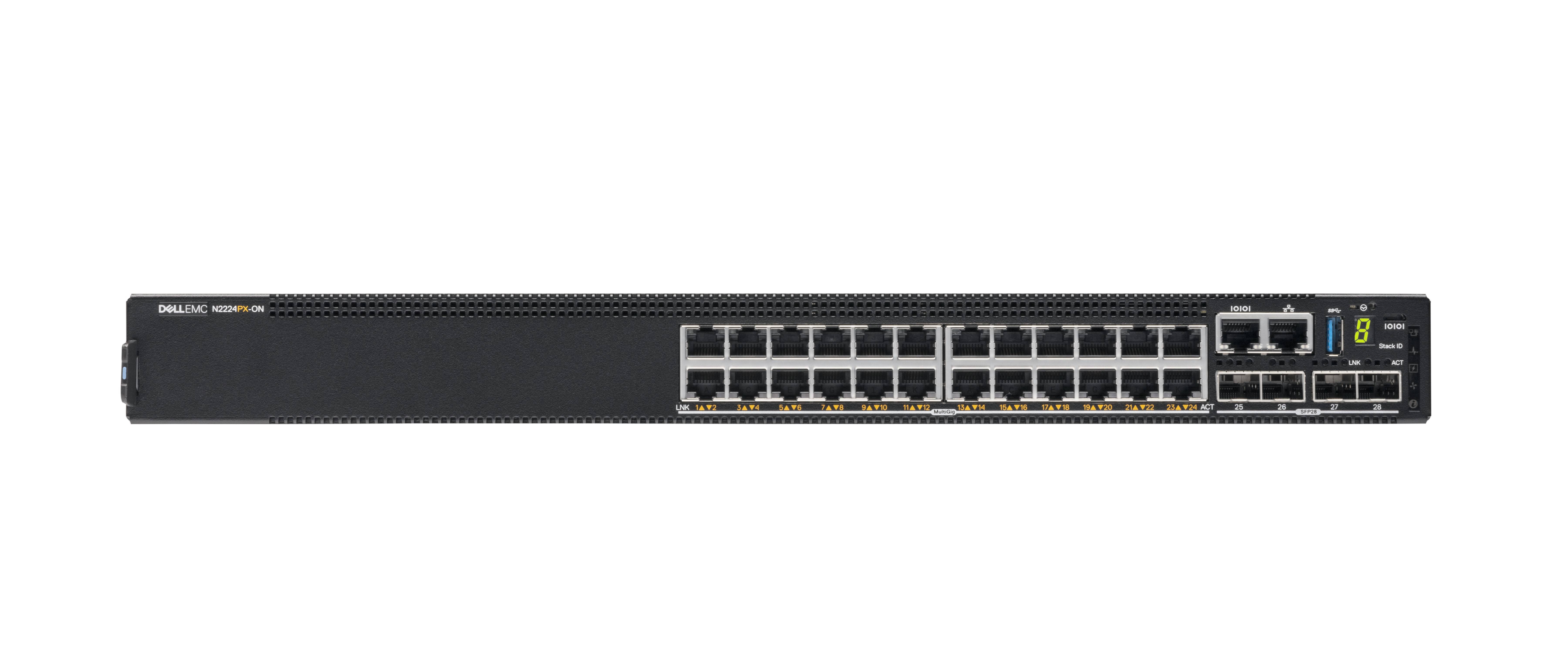 Dell EMC PowerSwitch N2200-ON Series N2224PX-ON - Switch - L3 - managed - 12 x 10/100/1000/2.5G (PoE+)