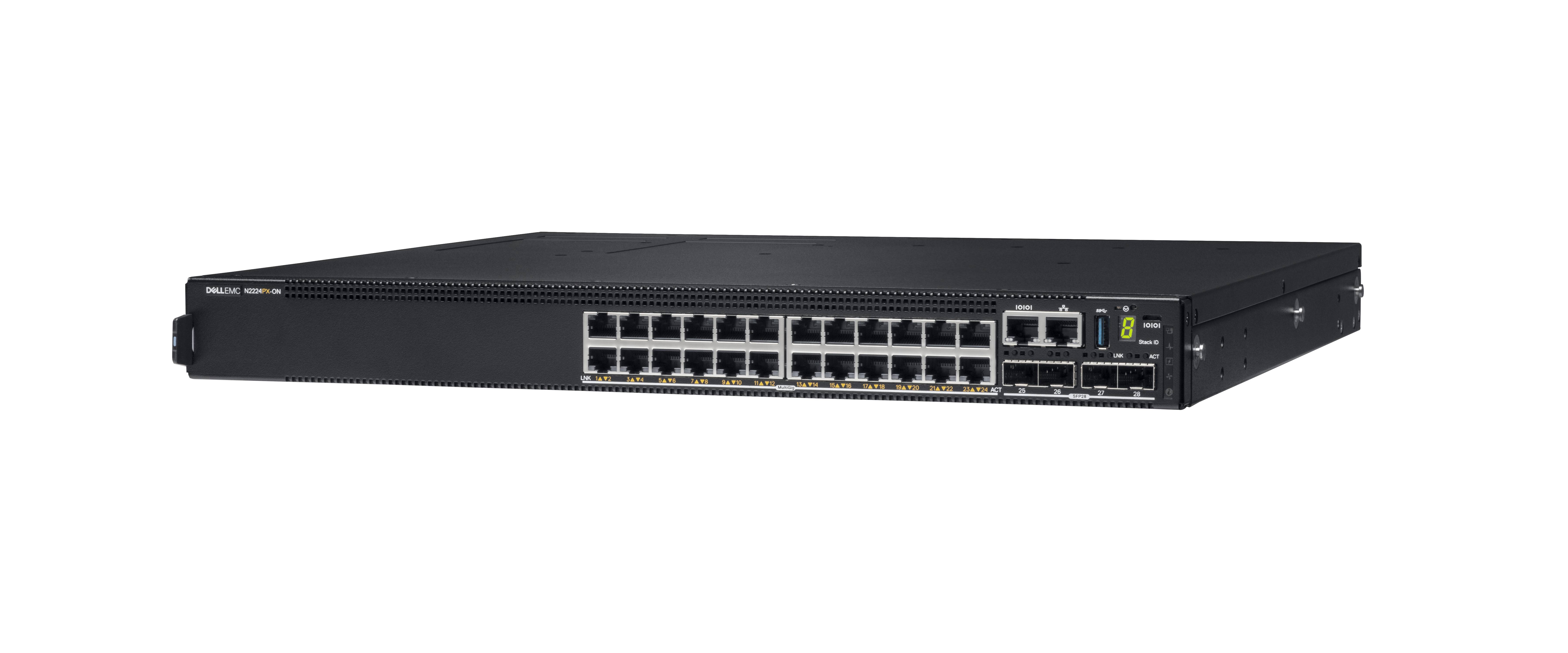 Dell EMC PowerSwitch N2200-ON Series N2224PX-ON - Switch - L3 - managed - 12 x 10/100/1000/2.5G (PoE+)
