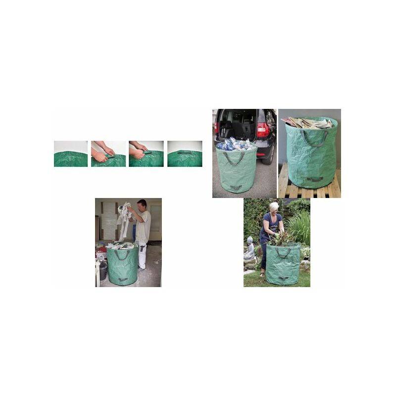 TerCasa Gartensack, 272 Liter, aus Polypropylen, grün