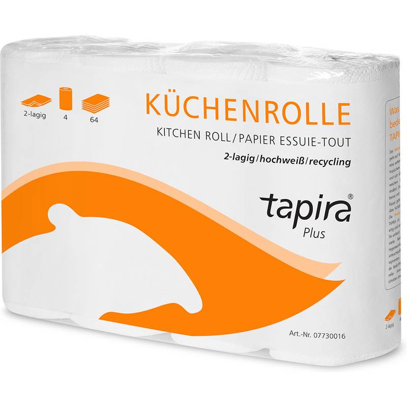 Tapira Küchenrolle Plus, 2-lagig, hochweiß