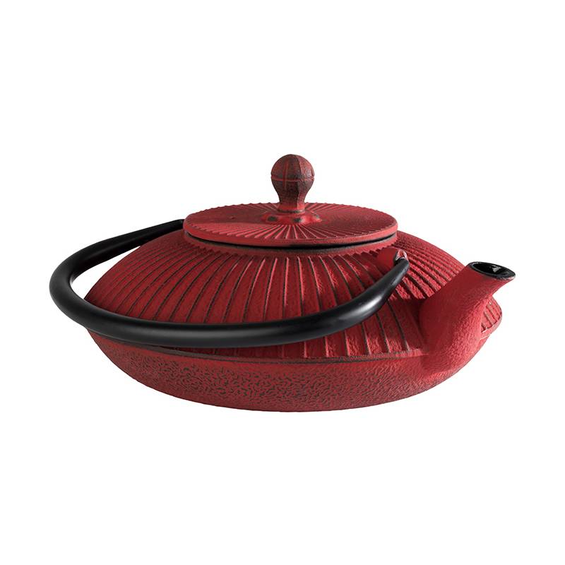 APS Teekanne ASIA, aus Gusseisen, 0,8 Liter, rot