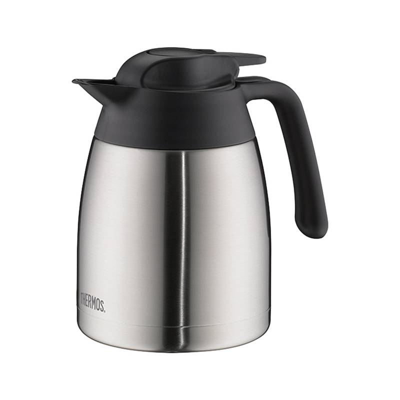 THERMOS Isolierkanne THV, 1,0 Liter, Edelstahl / schwarz