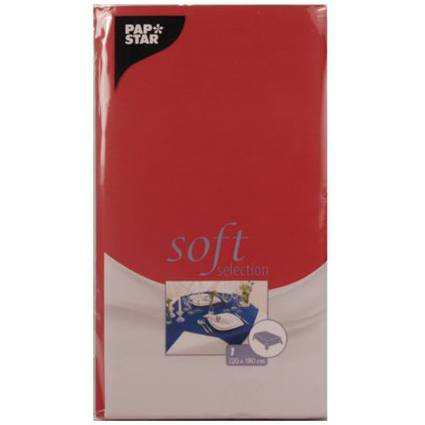 STARPAK Tischdecke "soft selection", gefaltet, rot