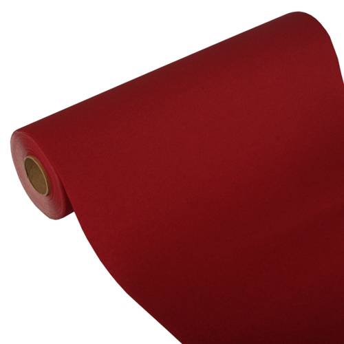 Tischläufer, Tissue "ROYAL Collection" 24 m x 40 cm bordeaux. Material: Tissue. Farbe: bordeaux