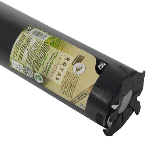 Tischläufer, Tissue "ROYAL Collection" 24 m x 40 cm schwarz. Material: Tissue. Farbe: schwarz