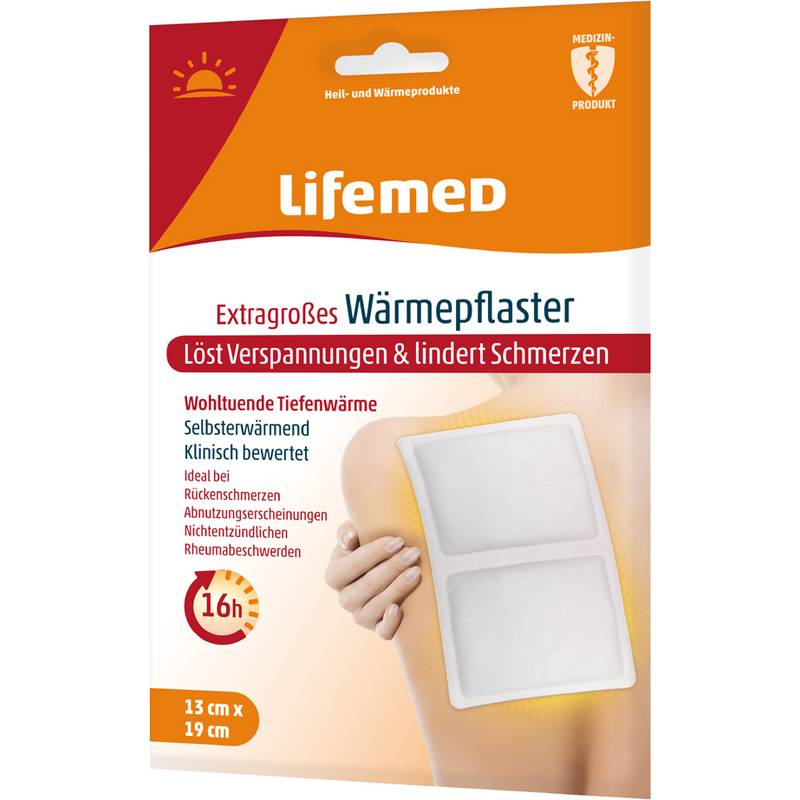 Lifemed Wärmepflaster, 190 x 130 mm, weiß