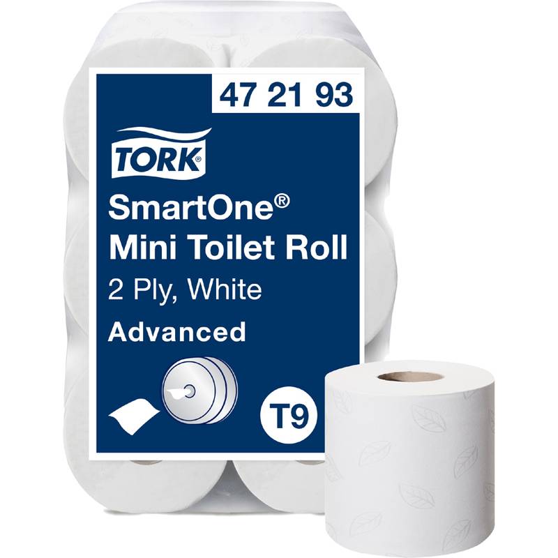 TORK Großrollen-Toilettenpapier SmartOne Mini, weiß, 111,6 m
