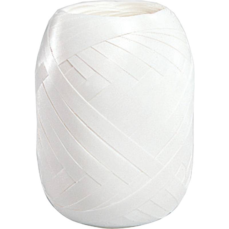 SUSY CARD Ringelband-Eiknäuel, glatt, 5 mm x 20 m, weiß