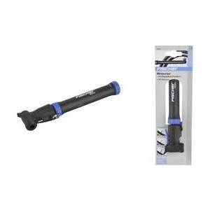 FISCHER Mini-Fahrrad-Luftpumpe, Höhe: 265 mm kompakte Abmessungen: (H)265 x (B)80 x (T)35 mm, mit Doppel