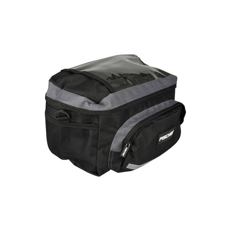 FISCHER Fahrrad-Lenkertasche, Volumen: 8 l, schwarz