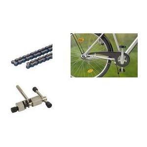 FISCHER Fahrradkette 1/2'' x 1/8'' (3,2 x 12,7 cm) 112 Glieder, für alle Fahrräder mit Nabenschaltung oder