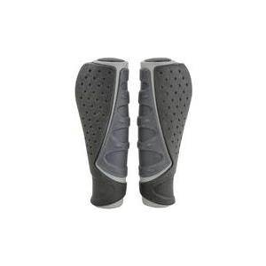 FISCHER Fahrrad-Lenkergriffe ''Trio'', grau/schwarz 3-Komponenten-Griff in ergonomischer From, weiche Mischung