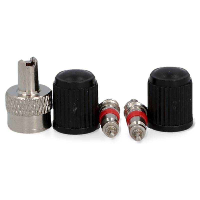 FISCHER Fahrrad-Ventil-Set Auto, 5-teilig