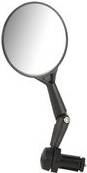 FISCHER Fahrrad-Weitwinkel-Spiegel, schwarz 3-dimensional verstellbarer Parabolspiegel, zur Montage