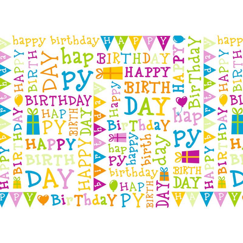 SUSY CARD Geschenkfolie "Birthday", 30 my, auf Rolle