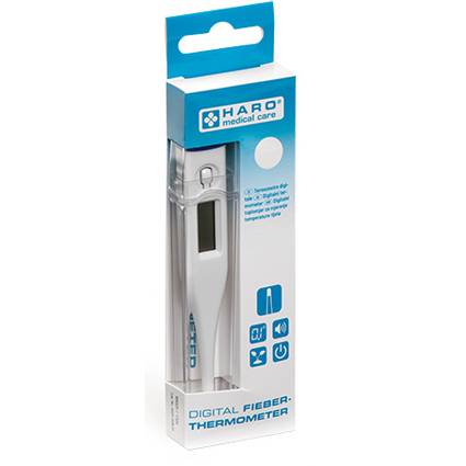 HARO Fieberthermometer, feste Spitze, weiß/blau