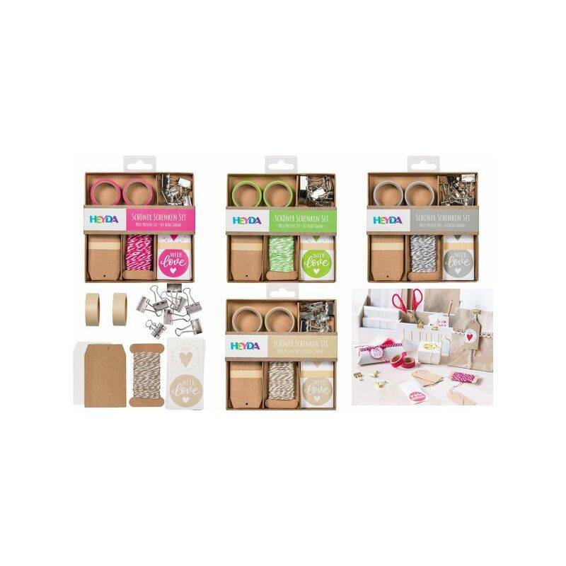 HEYDA Verpackungs-Set "Schöner Schenken", grün