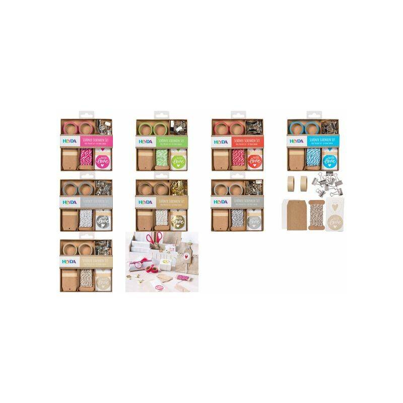 HEYDA Verpackungs-Set "Schöner Schenken", rot