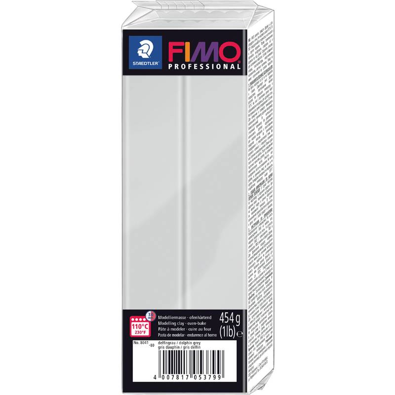 FIMO PROFESSIONAL Modelliermasse, delfingrau, 454 g