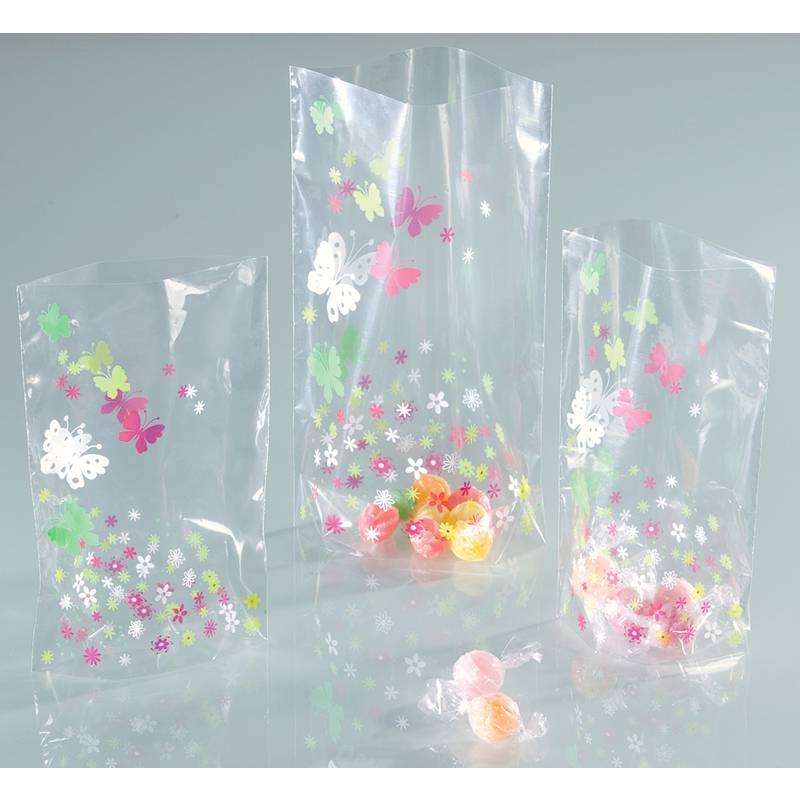 folia Bodenbeutel mit Frühjahrsdruck, (B)115 x (H)190 mm