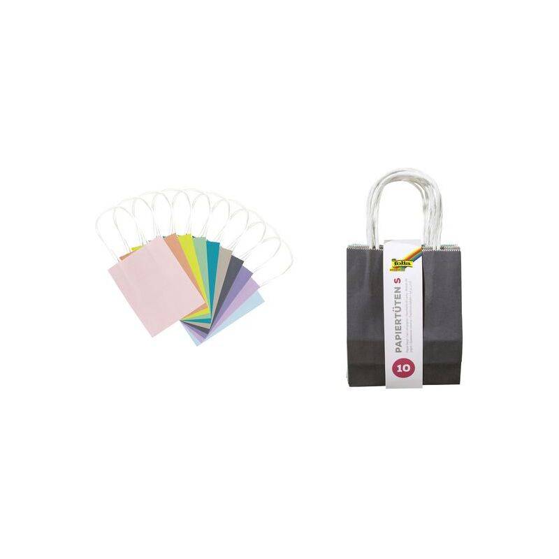 folia Papiertüten Trend, Kraftpapier, 120 x 55 x 150 mm