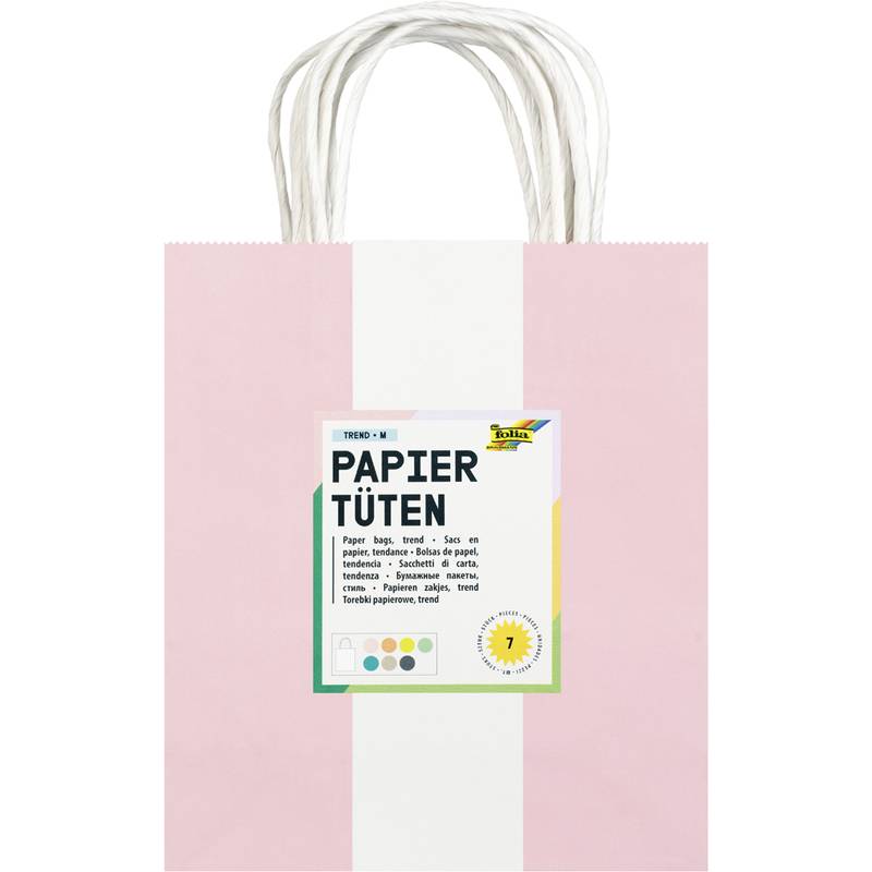 folia Papiertüten Trend, Kraftpapier, 180 x 80 x 210 mm