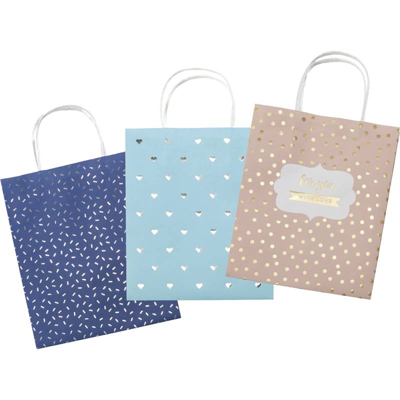 folia Papiertüten HOTFOIL, Kraftpapier, 120 x 55 x 150 mm