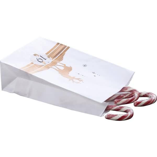 Adventskalender 'Papiertüten blanko' weiß